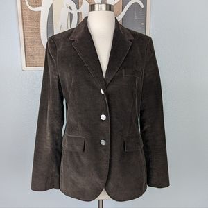 Brooks Brothers 3-Button Notch Lapel Long Sleeve Corduroy Blazer Jacket 10